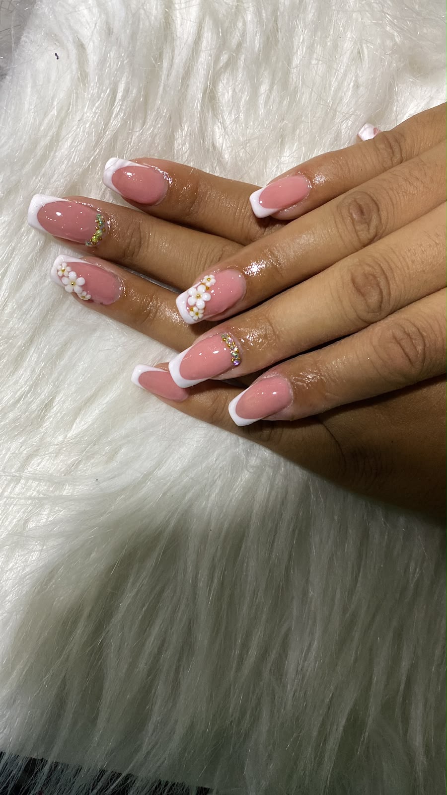 Uñas baño en acrílico en Popayán - Nails Yuliana Ortega